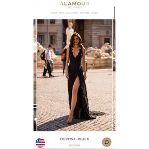 NWT Alamour the Label Christina Gown